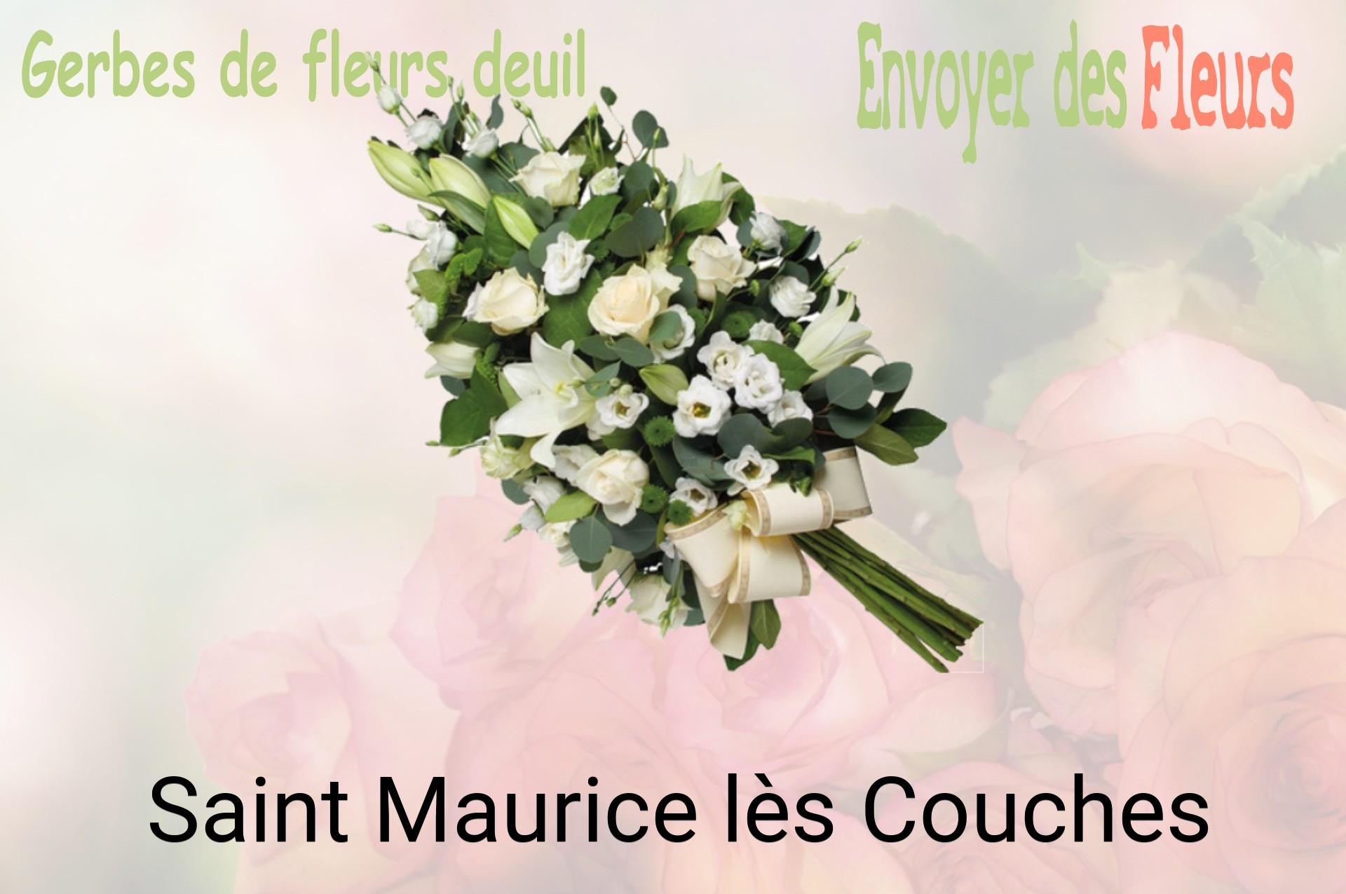Gerbe de fleurs de deuil livrée à Saint-Maurice-lès-Couches